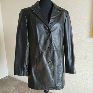 Vintage Preston & York Black SZ SM Leather Jacket